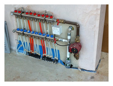 An underfloor heating system